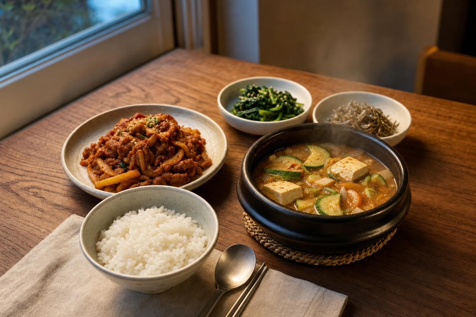 퇴근 후 혼자 먹는 따뜻한 저녁상